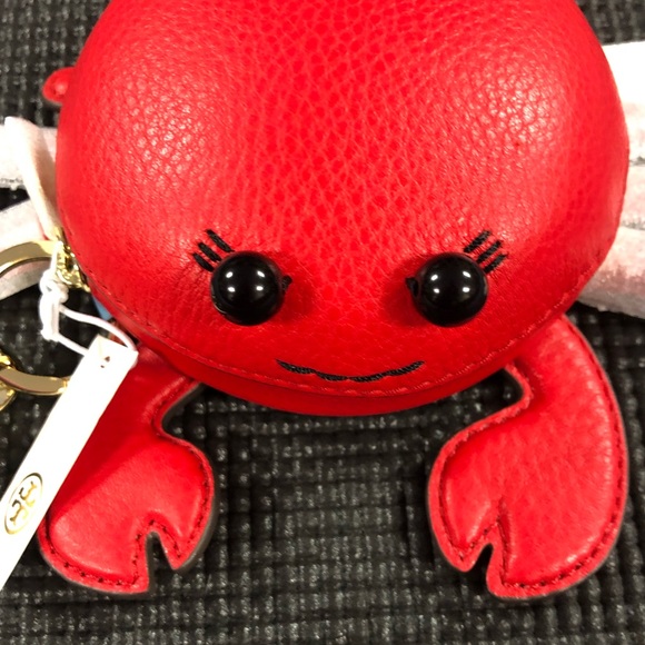 🆕 Tory Burch Carl the Crab Key Fob Pouch - Picture 4 of 8